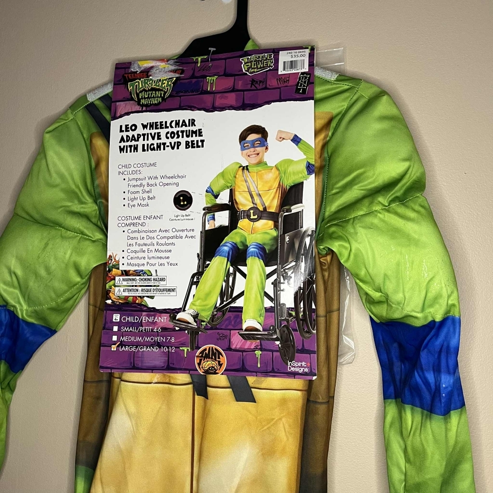 Teenaged Mutant Ninja Turtles Leo Light Up Wheelchair Adaptive Costume